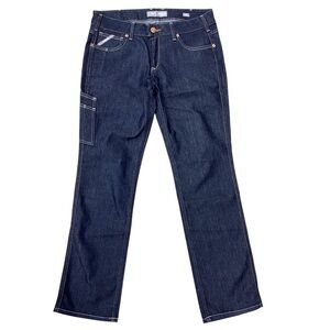 Women’s Dark Blue Straight-Leg Jeans
